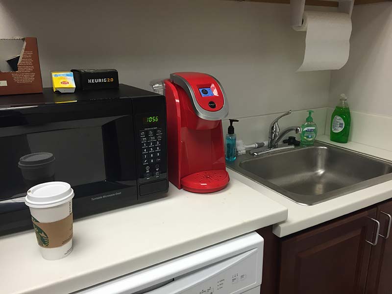Bright Red Keurig 2.0. Company MVP so 